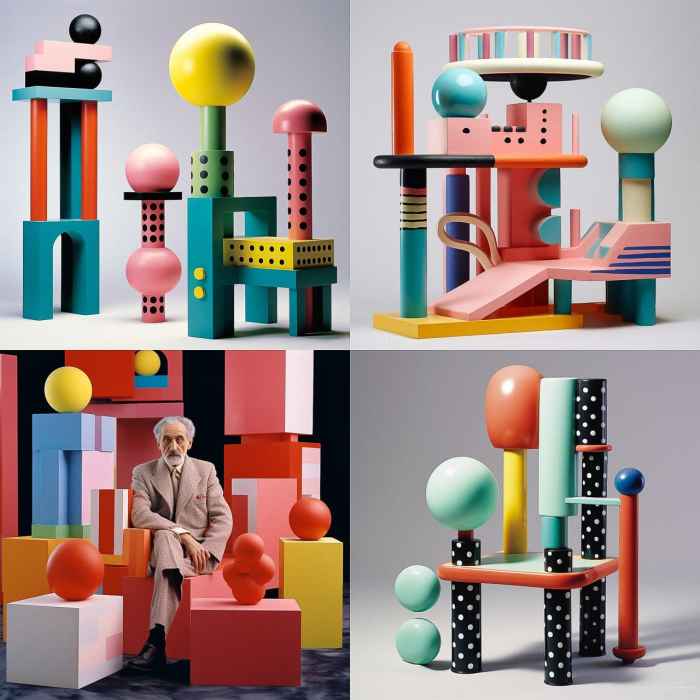 Ettore Sottsass AI Art Style - Vibrant Creativity - Ettore Sottsass ...