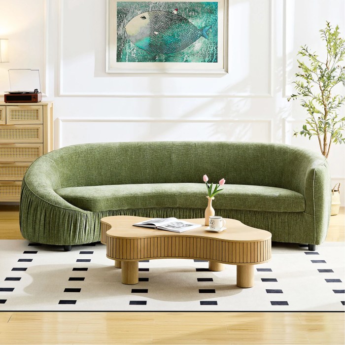 Orren Ellis 92.13 Inch Modern Design Curved Shaped Sofa Couch For ... Orren Ellis 92.13 Inch Modern Design Curved Shaped Sofa Couch For ...