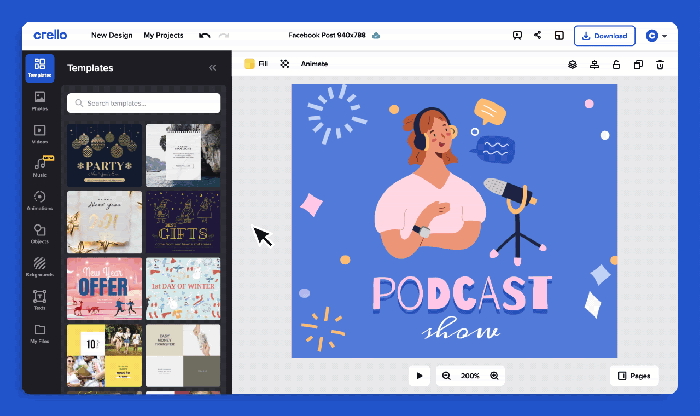 How To Use Graphics Designing With Crello