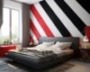 Modern paint design | Bedroom wall designs, House wall design, Room ...